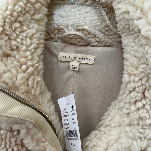 LA HEARTS by PAC SUN Sherpa Jacket NWT Size XS/S - Picture 2 of 8
